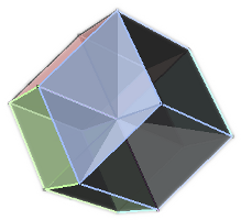 Tesseract with
            cells highlighted